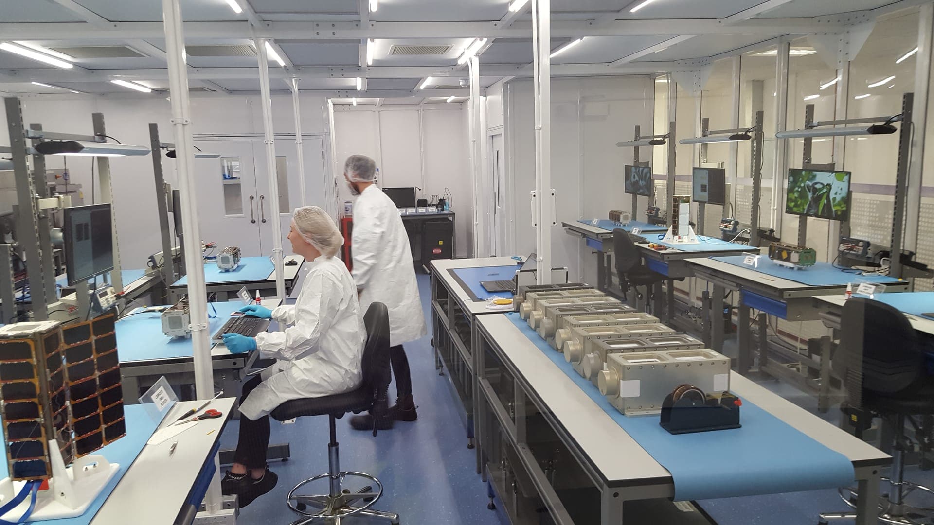 Controlled cleanroom environment used for medical device work